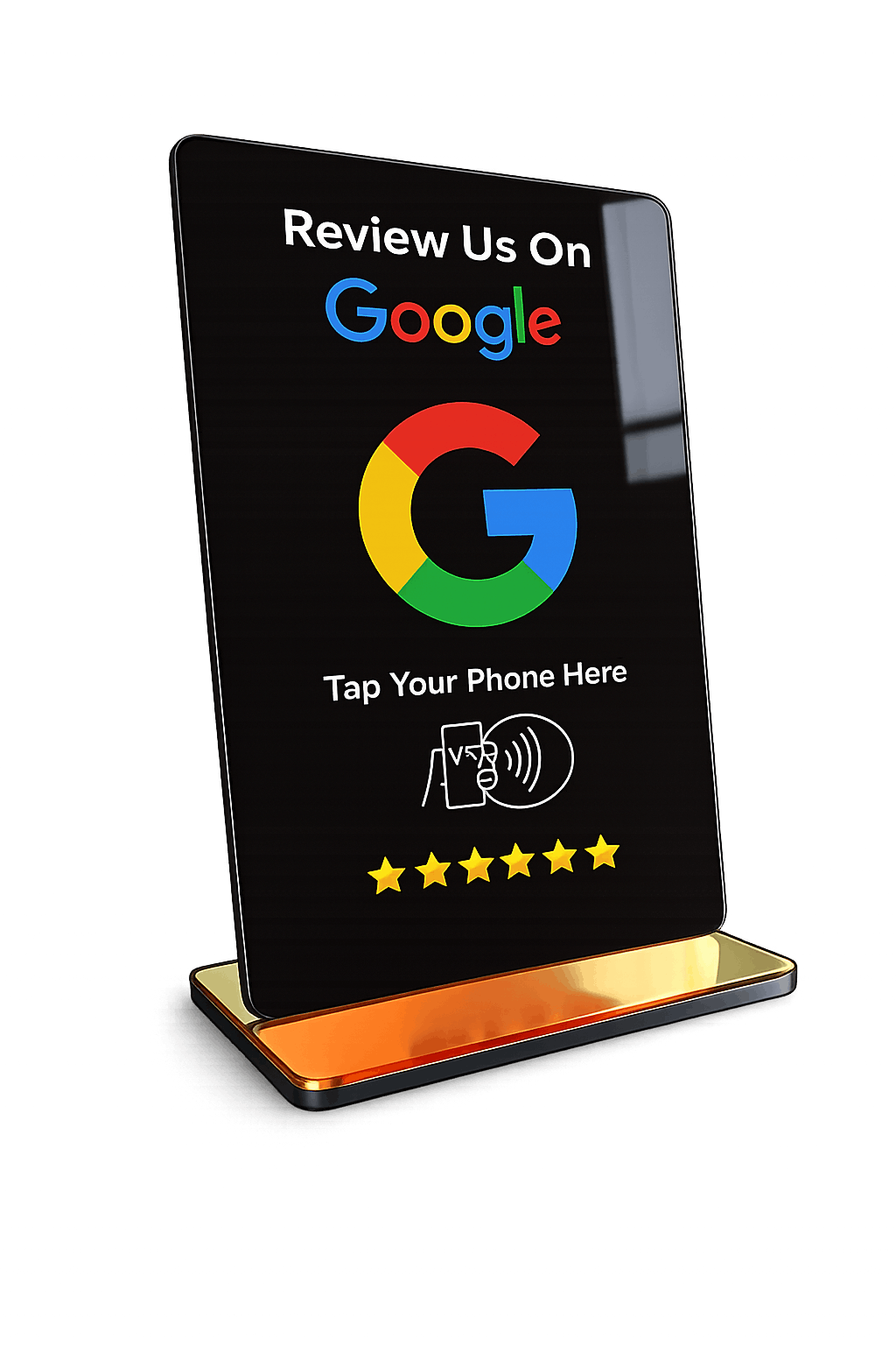 Google Review Aufsteller schwarz